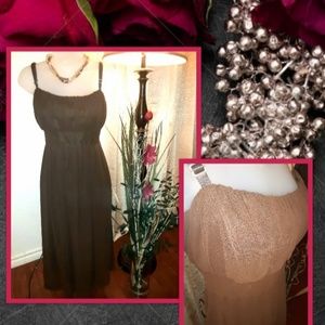 Jonathon Martin Size 16 Brown Strap Dress